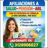 AFILIACIONES A SALUD, PENSION, ARL,
