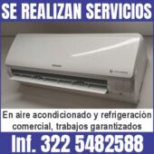 SERVICIOS En aire acondicionado, refrigeración