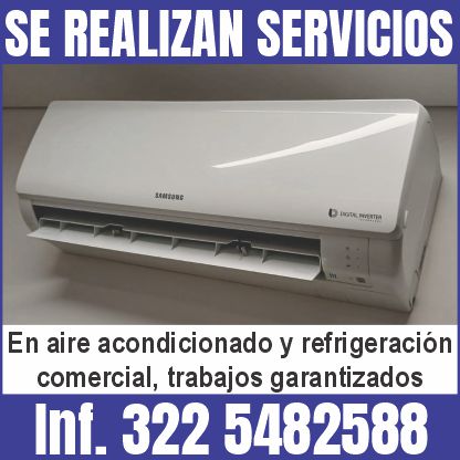SERVICIOS En aire acondicionado, refrigeración