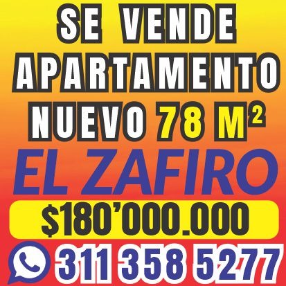 SE VENDE APARTAMENTO MIRADOR DEL ZAFIRO.