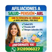 AFILIACIONES A SALUD, PENSION, ARL,
