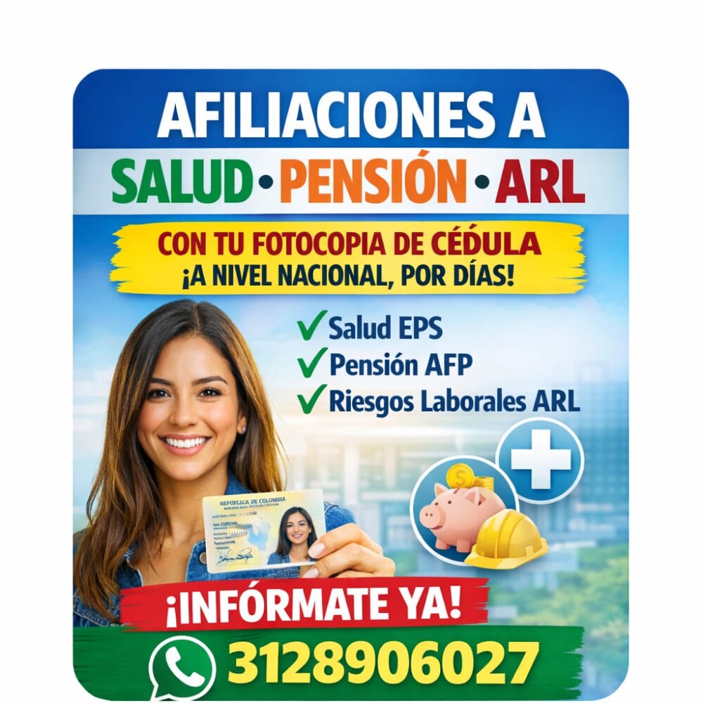 AFILIACIONES A SALUD, PENSION, ARL,