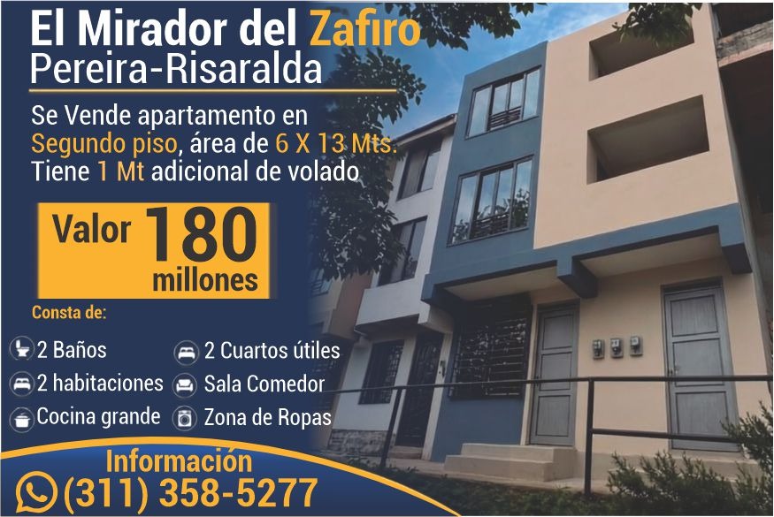 SE VENDE APTO EN EL MIRADOR DEL ZAFIRO
