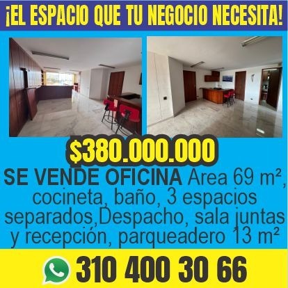 ¡EL ESPACIO QUE TU NEGOCIO NECESITA! SE VENDE OFICINA CENTRO PEREIRA .