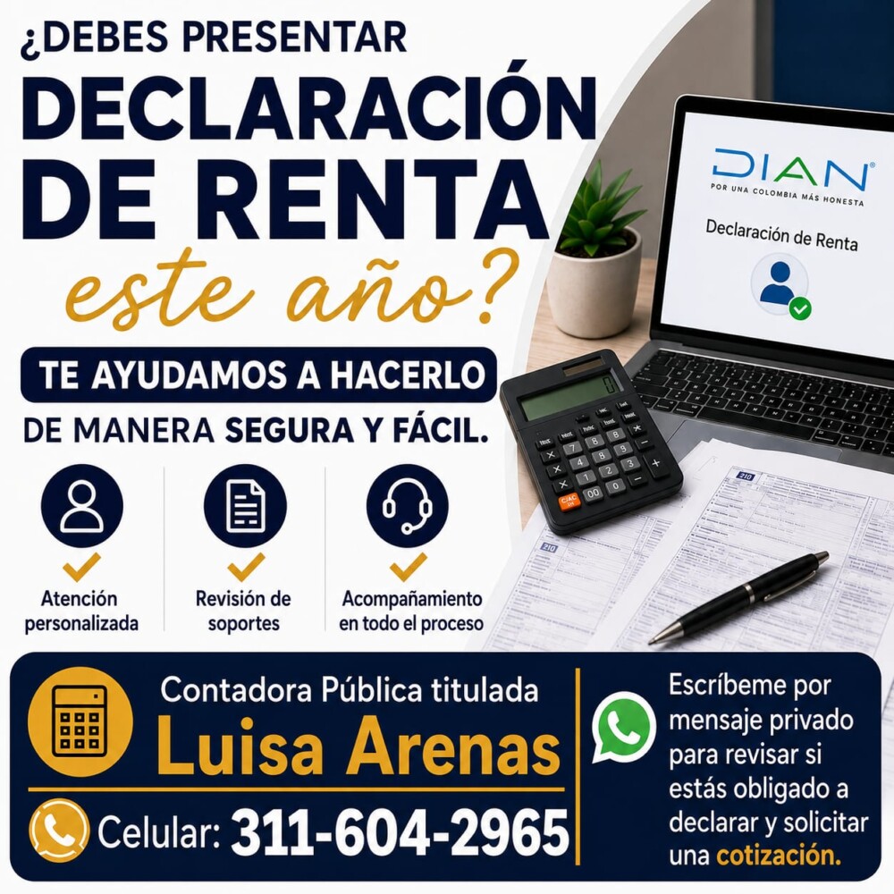 ¿Debes presentar Declaración de Renta este año?